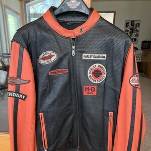 Harley Davidson leather motorcycle jacket